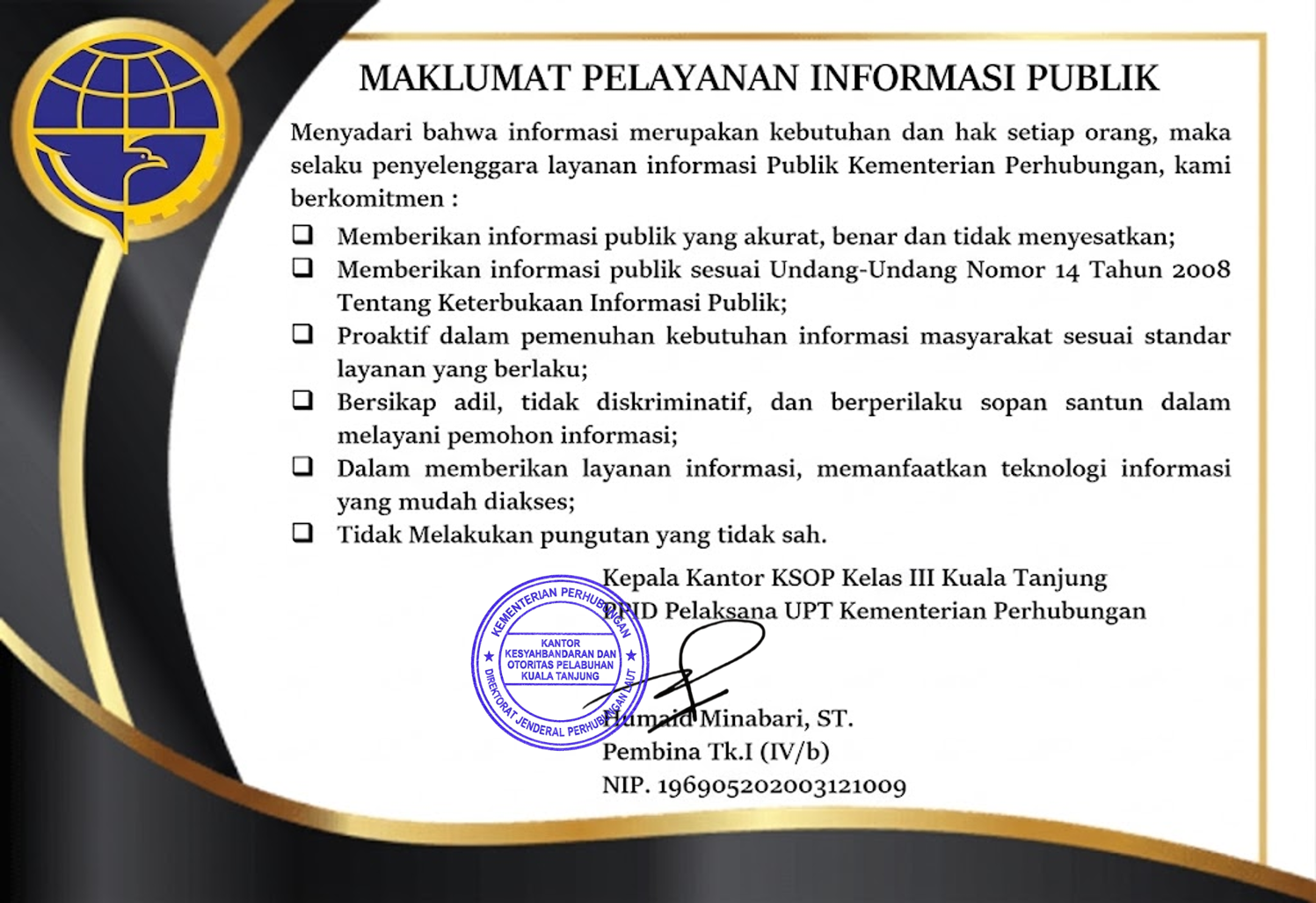 Maklumat Pelayanan Informasi Publik
